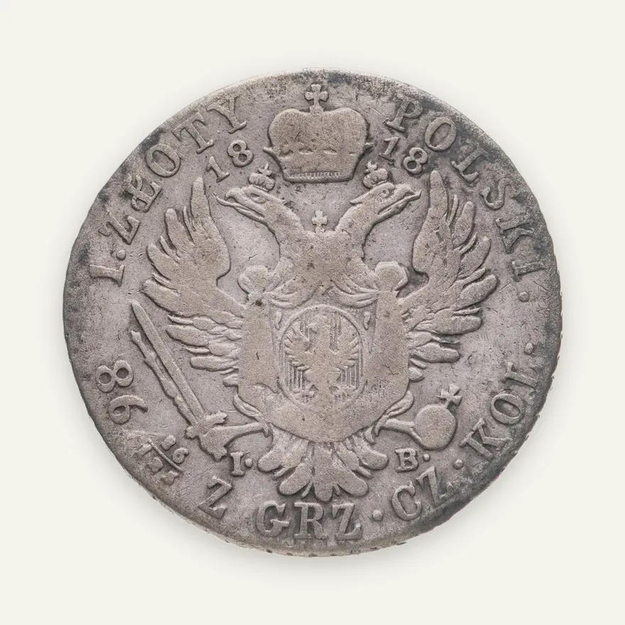 1 злотый (zloty) 1818 IB, реверс