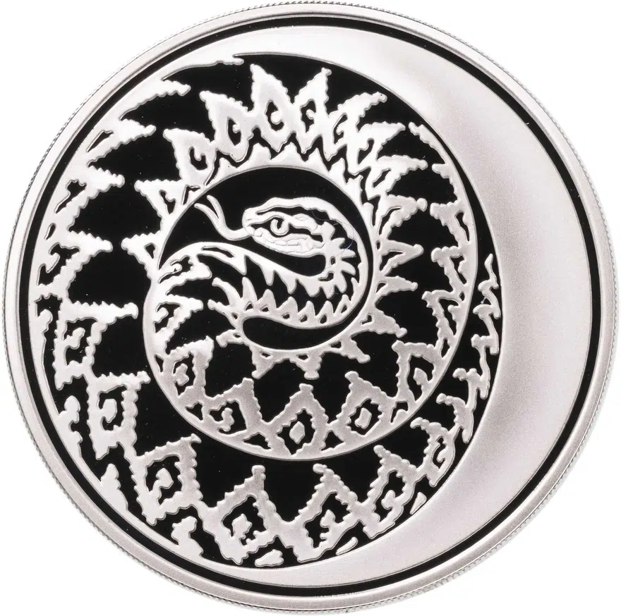 3 рубля 2013 ММД Proof "Лунный календарь - год змеи", аверс