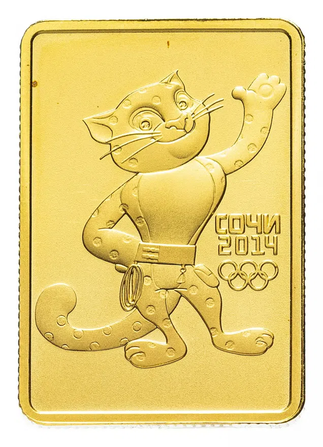 50 рублей 2011 СПМД "XXII Зимняя Олимпиада в Сочи 2014 - Леопард", реверс