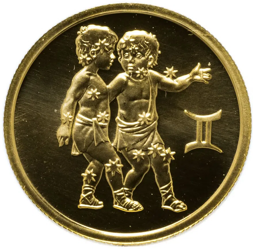 50 рублей 2004 ММД "Знаки Зодиака - Близнецы", аверс