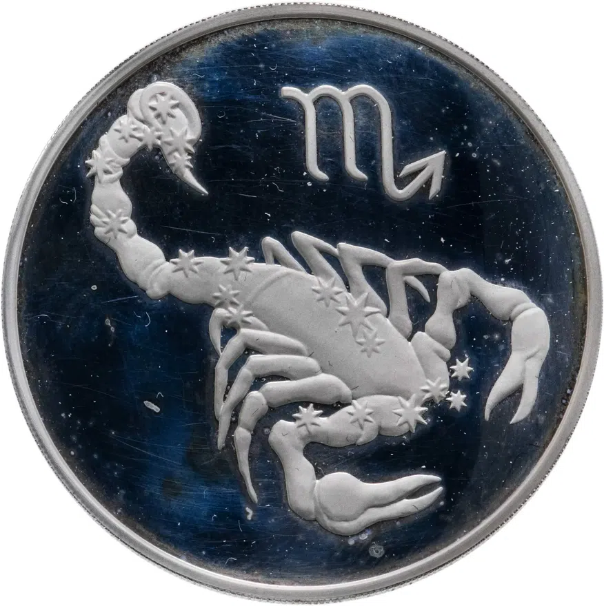 3 рубля 2003 ММД "Знаки зодиака - Скорпион"
