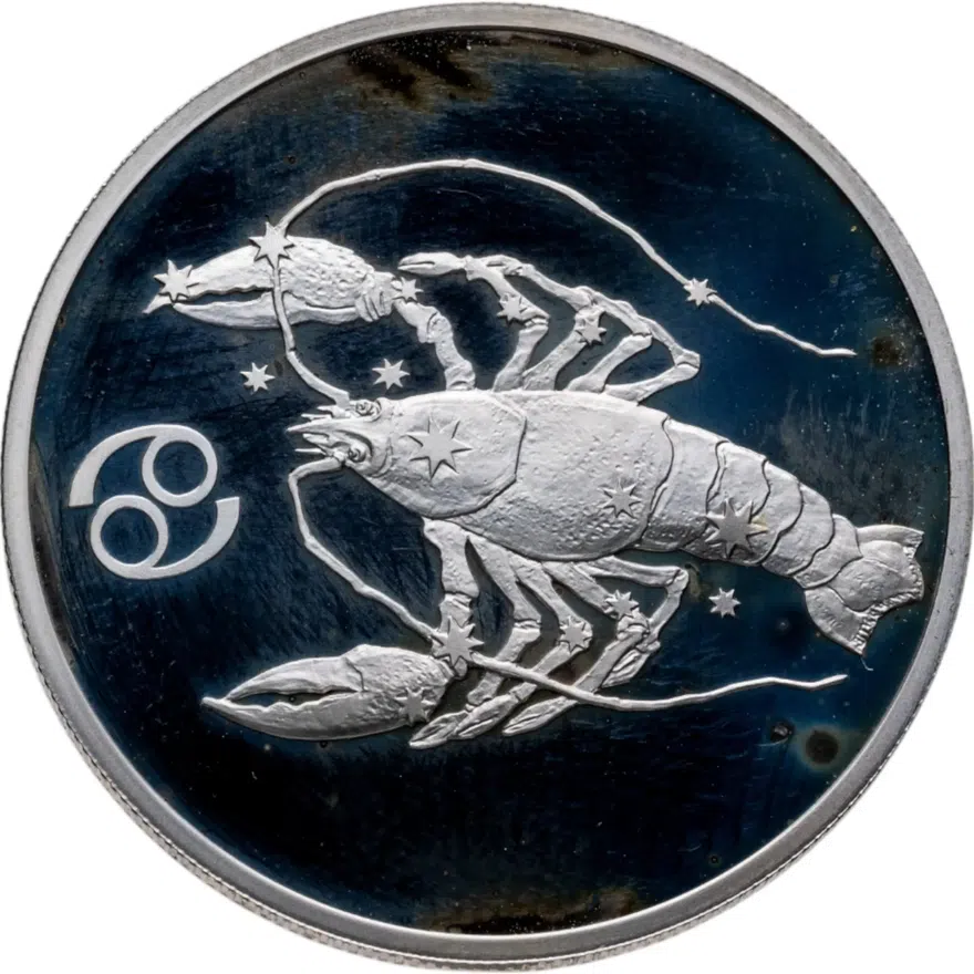 2 рубля 2003 СПМД "Знаки Зодиака - Рак", аверс