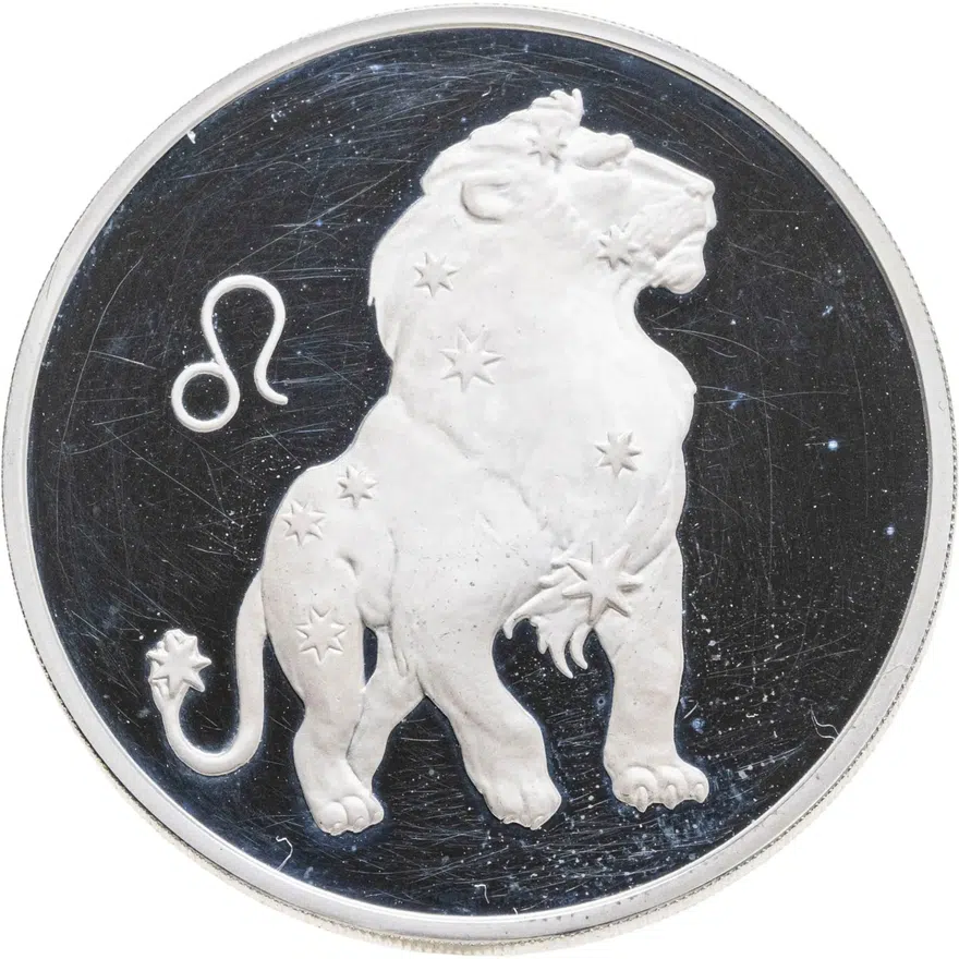 3 рубля 2003 ММД Лев, аверс