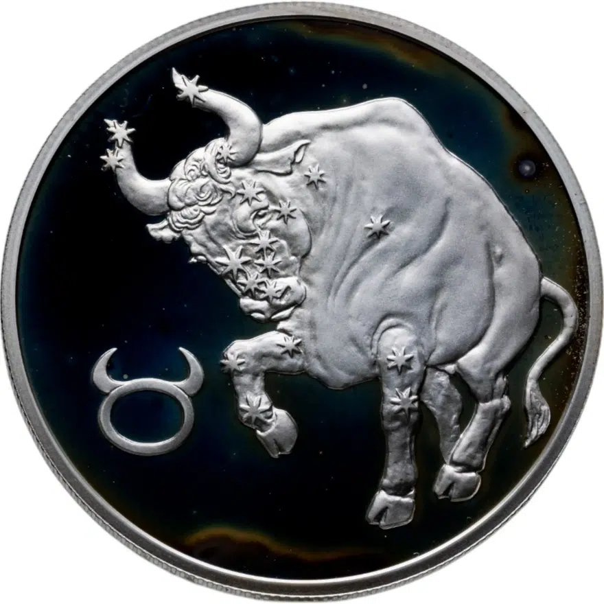 2 рубля 2003 СПМД Телец, аверс