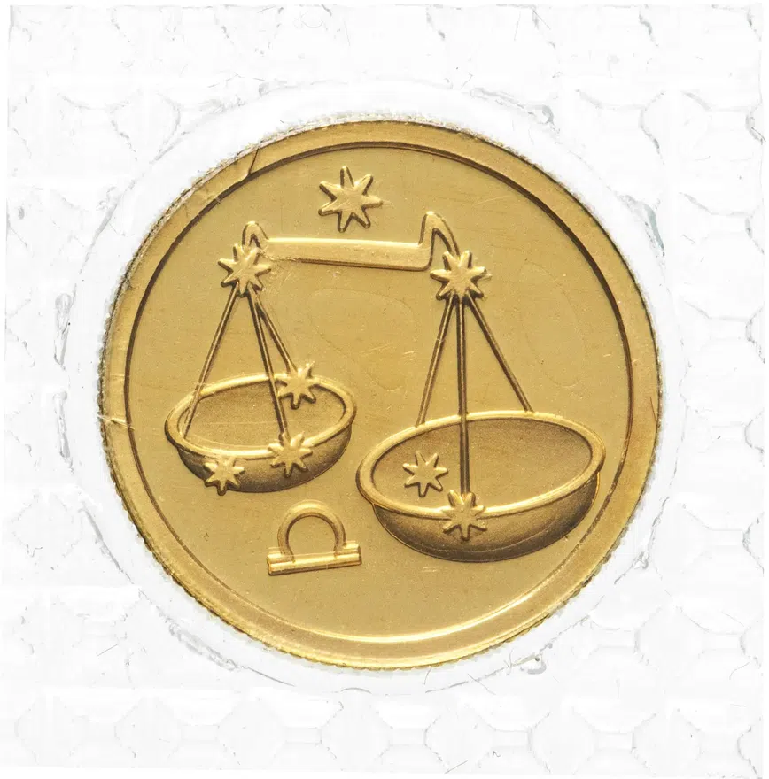25 рублей 2002 ММД "Знаки зодиака - Весы", аверс