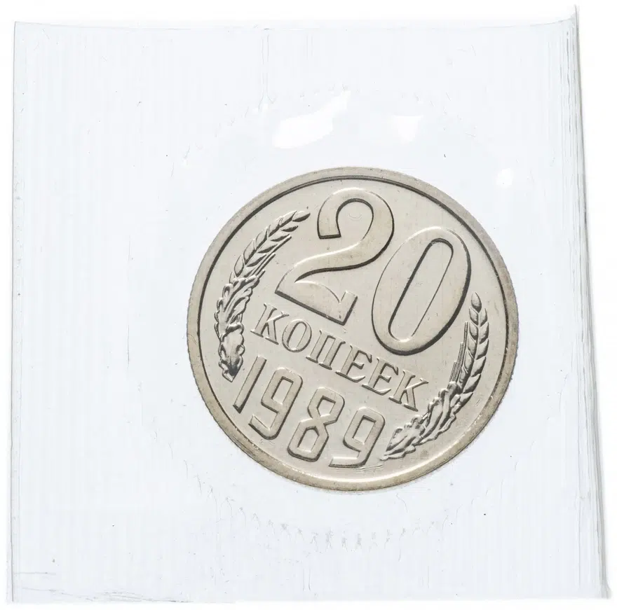 20 копеек 1989, аверс