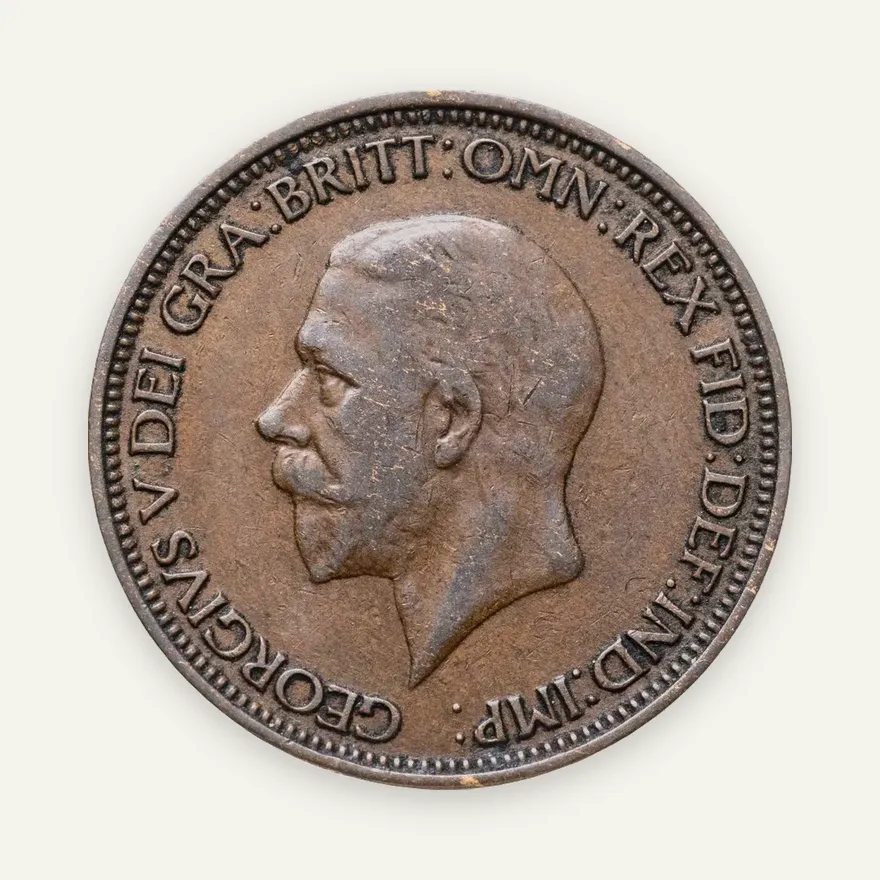 Великобритания 1/2 пенни (penny) 1935, аверс