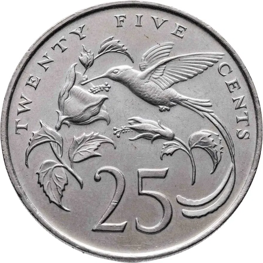 Ямайка 25 центов (cents) 1984   без обозначения монетного двора