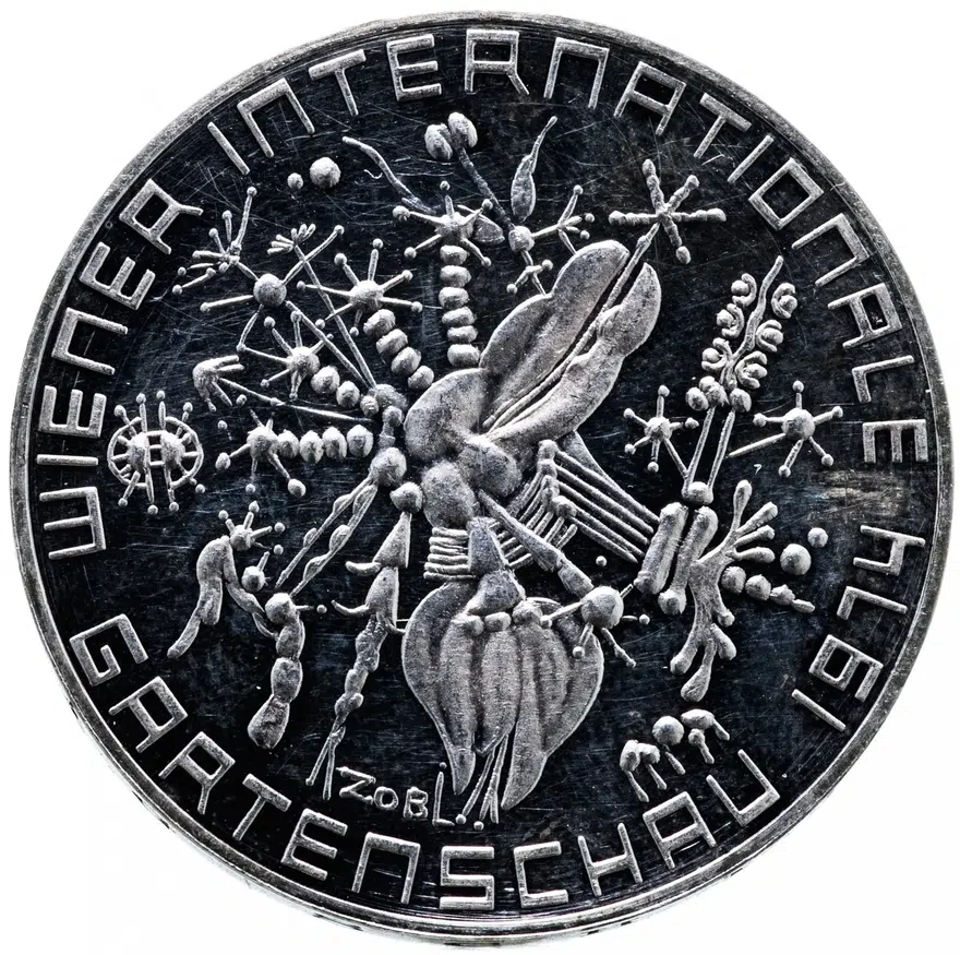 Австрия 50 шиллингов (shilling) 1974  Международная Венская выставка цветов