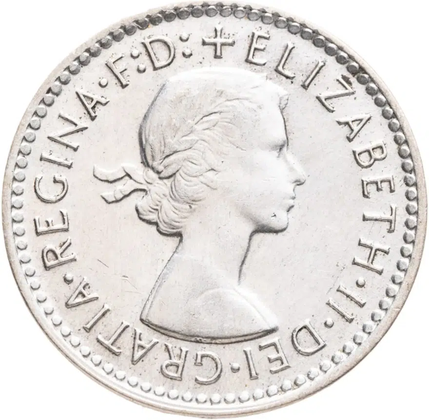 Австралия 3 пенса (pence) 1957, аверс