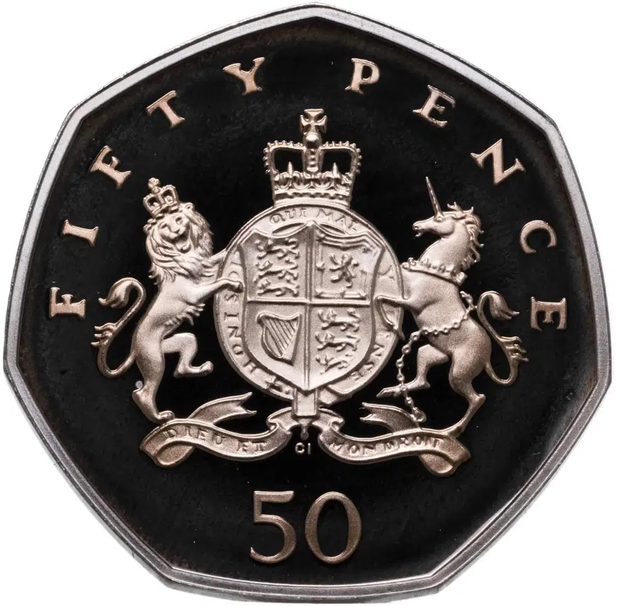 Великобритания 50 пенсов (pence) 2013 "100 лет со дня рождения Кристофера Айронсайда"