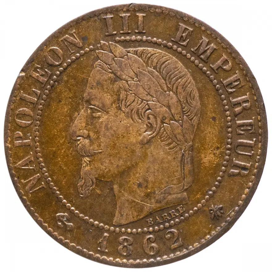 Франция 1 сантим (centime) 1862 A