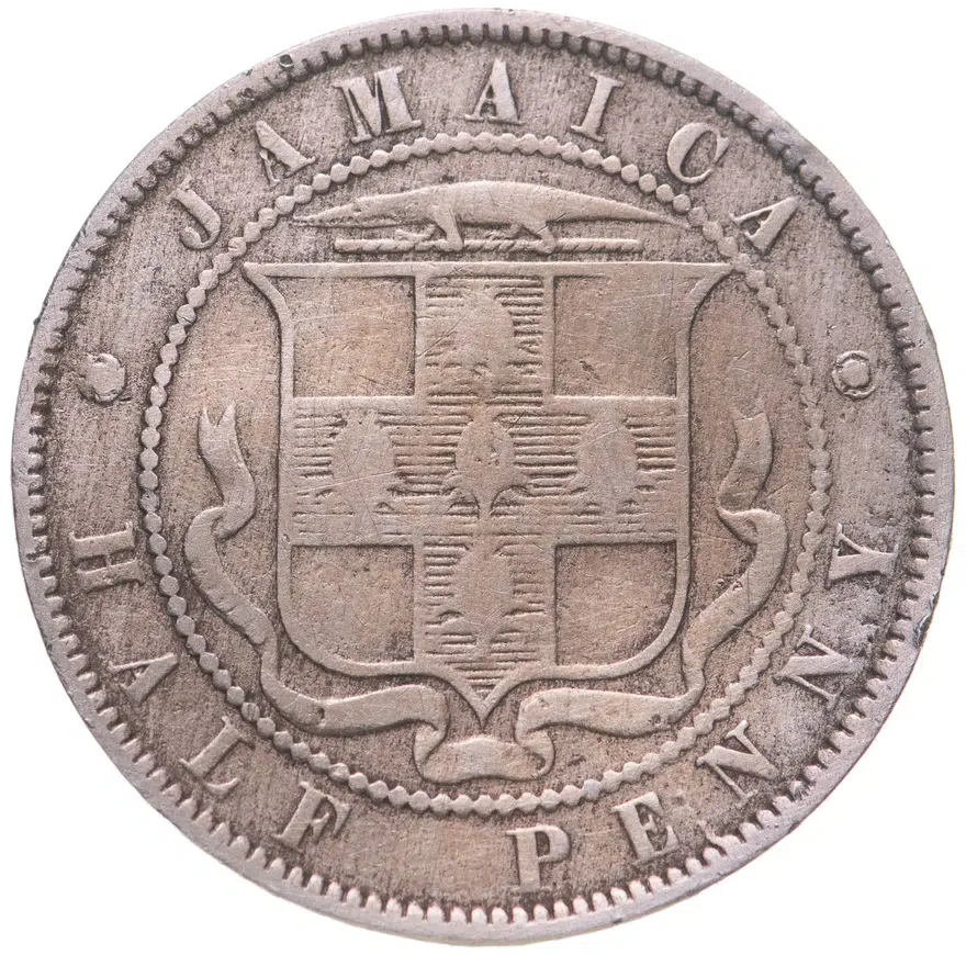 Ямайка 1/2 пенни (half penny) 1869