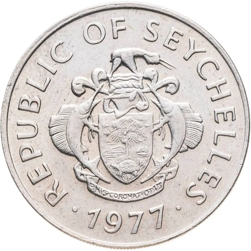 Сейшелы 1 рупия (rupee) 1977, реверс