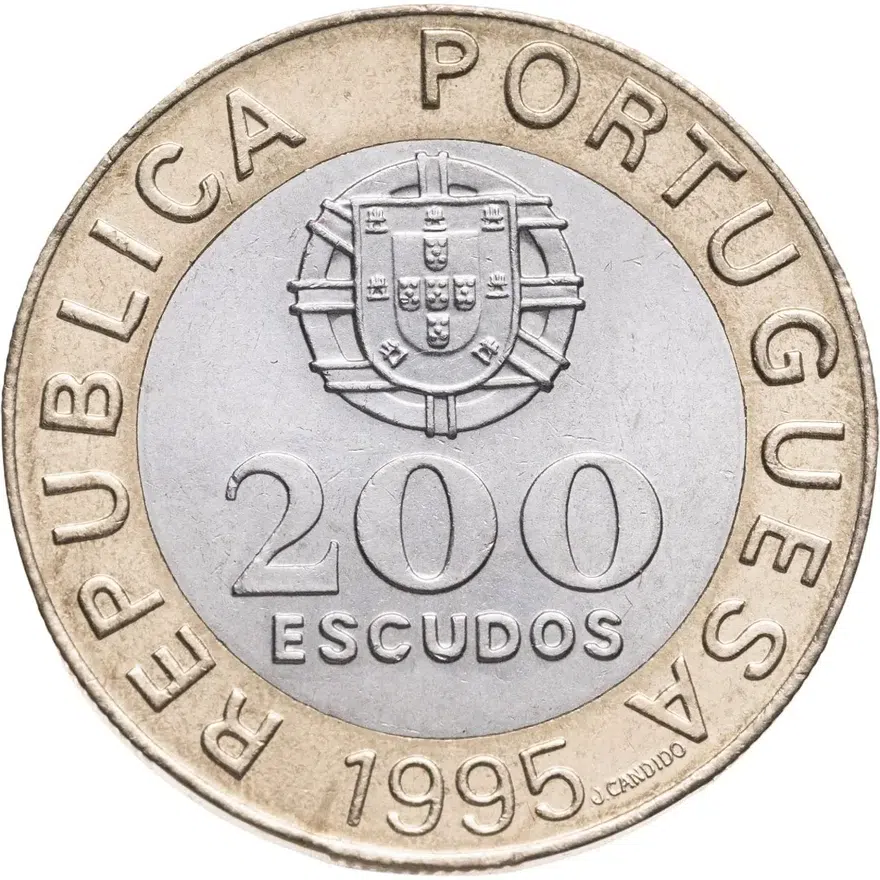 Португалия 200 эскудо (escudos) 1995  50 лет ООН, реверс