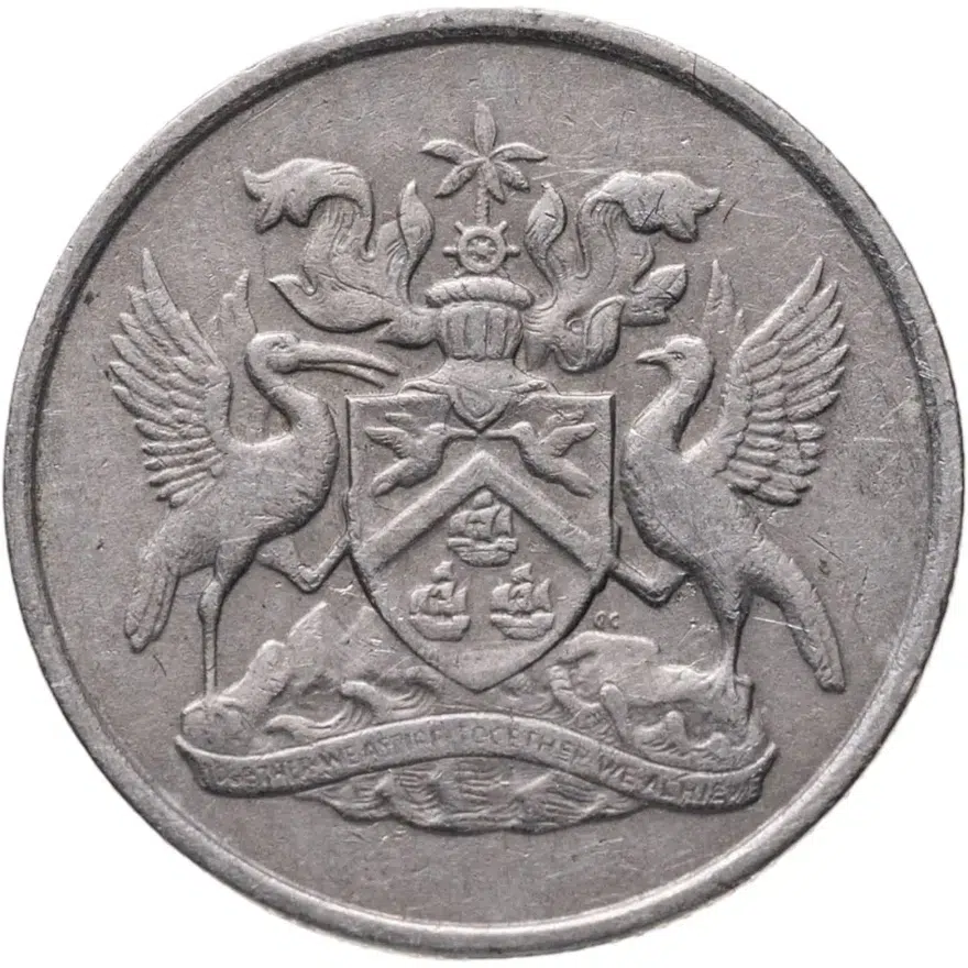 Тринидад и Тобаго 10 центов (cents) 1966, реверс