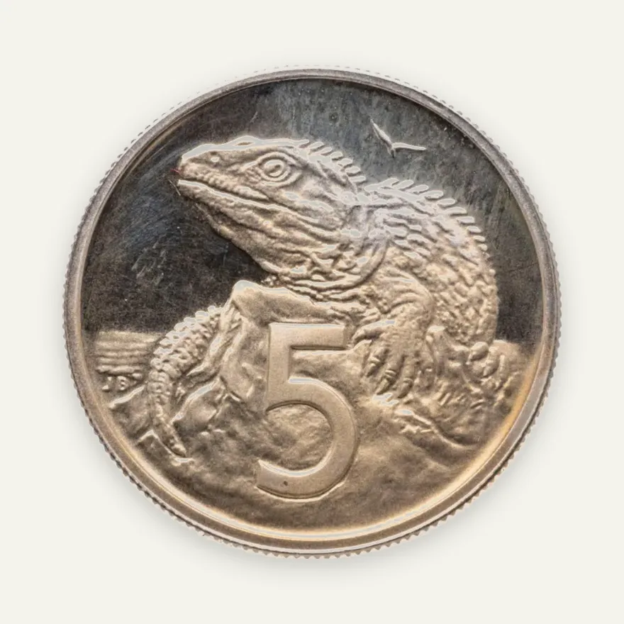 Новая Зеландия 5 центов (cents) 1985, реверс