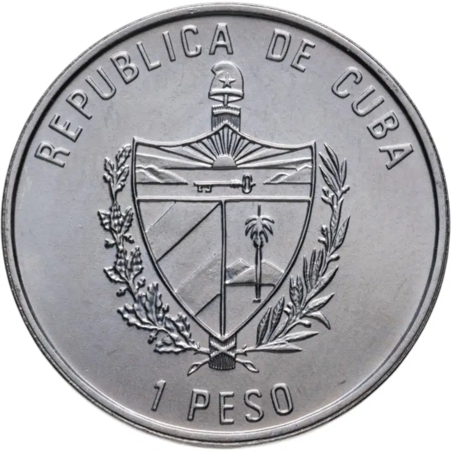 Куба 1 песо (peso) 2001  Орхидея /жёлтая/