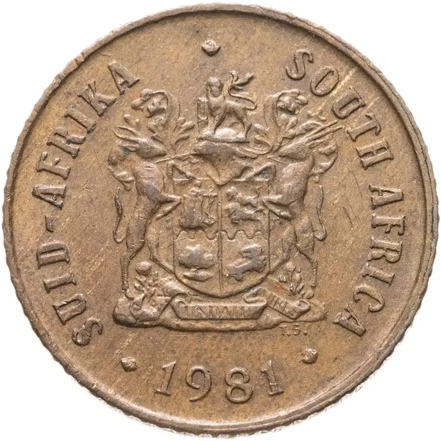 ЮАР 1 цент (cent) 1981, реверс
