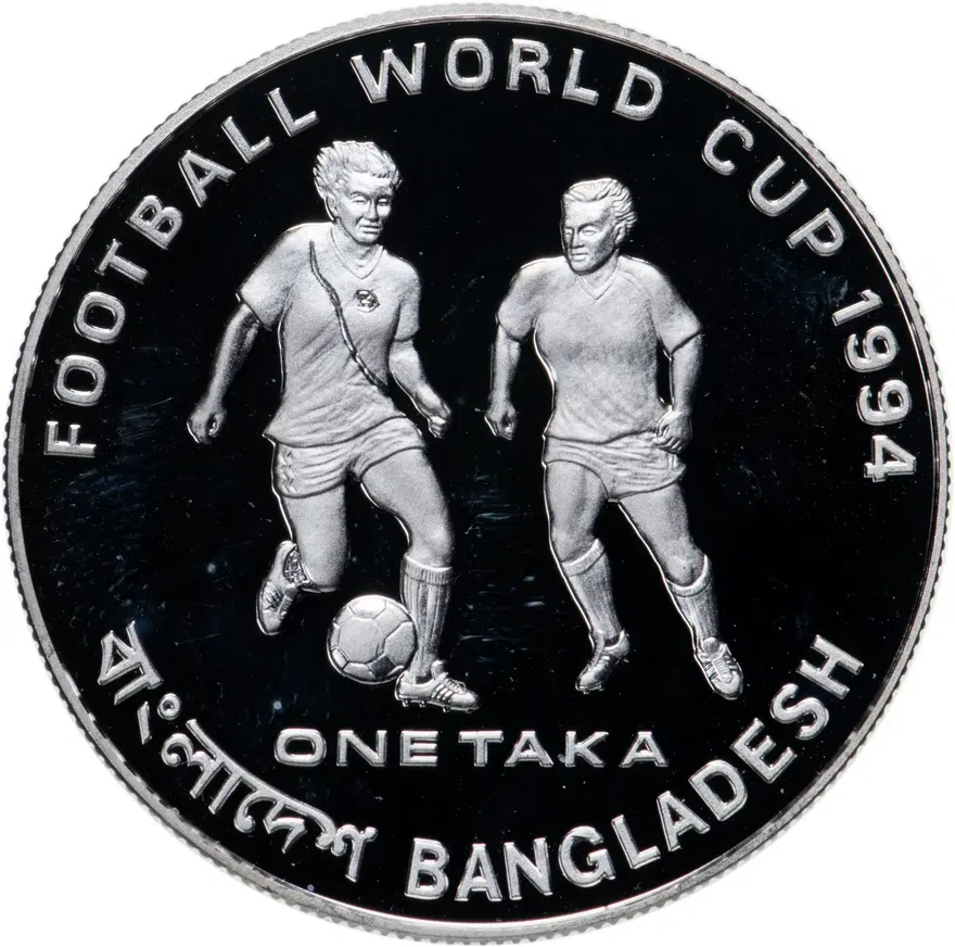 Бангладеш 1 така (taka) 1993  Чемпионат мира по футболу 1994, США