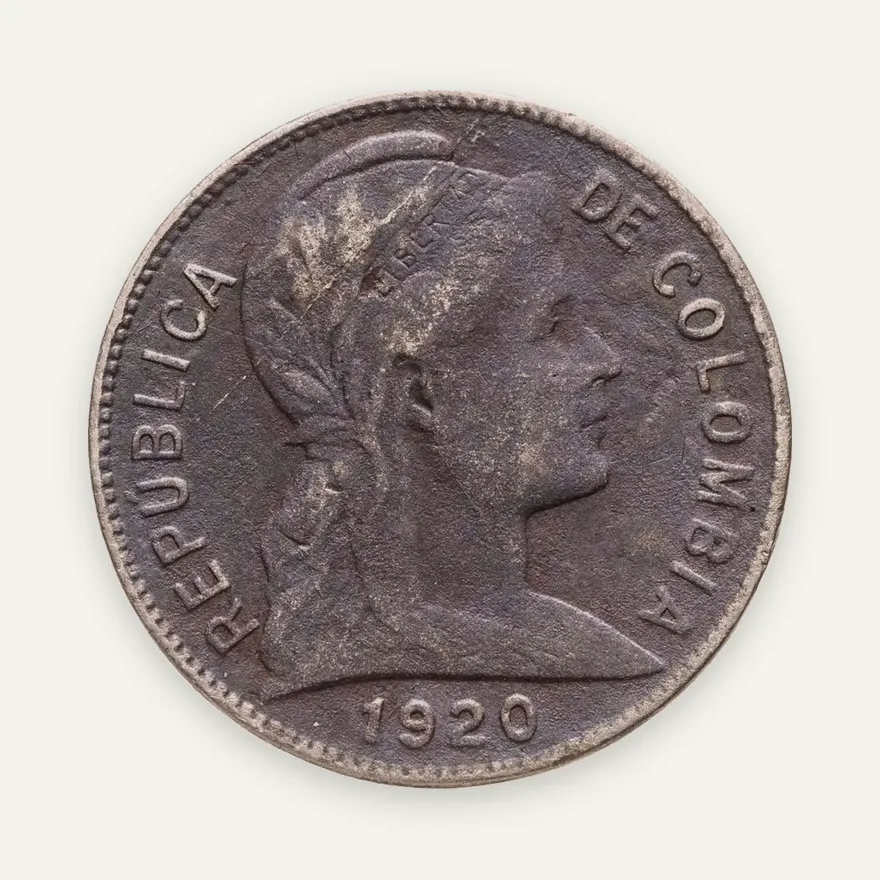 Колумбия 2 сентаво (centavos) 1920