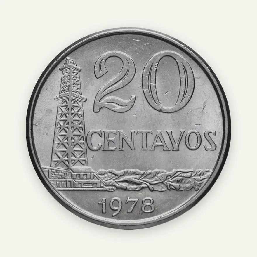 Бразилия 20 сентаво 1978, реверс