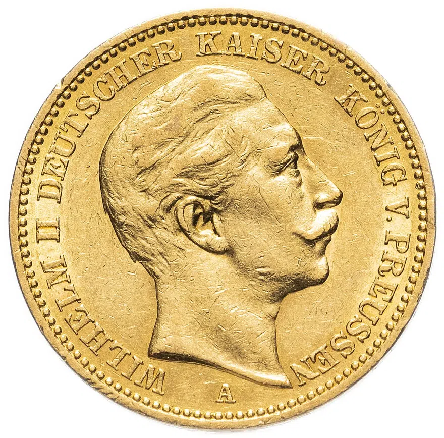 Германия (Империя) 20 марок (mark) 1897 А, реверс