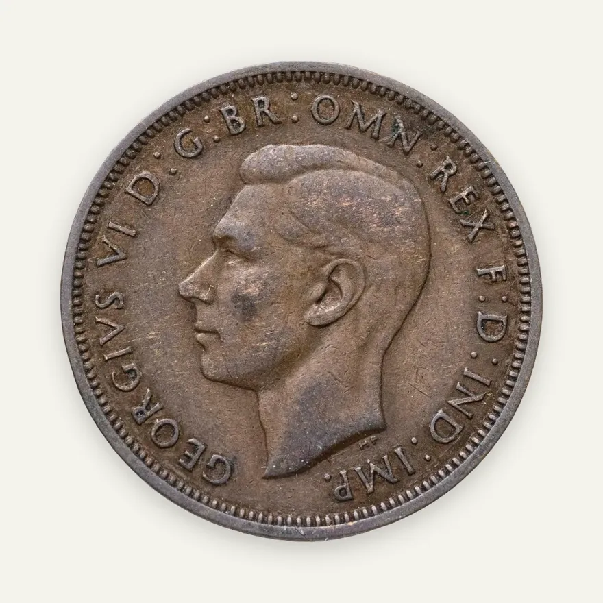 Великобритания 1/2 пенни (penny) 1948, реверс