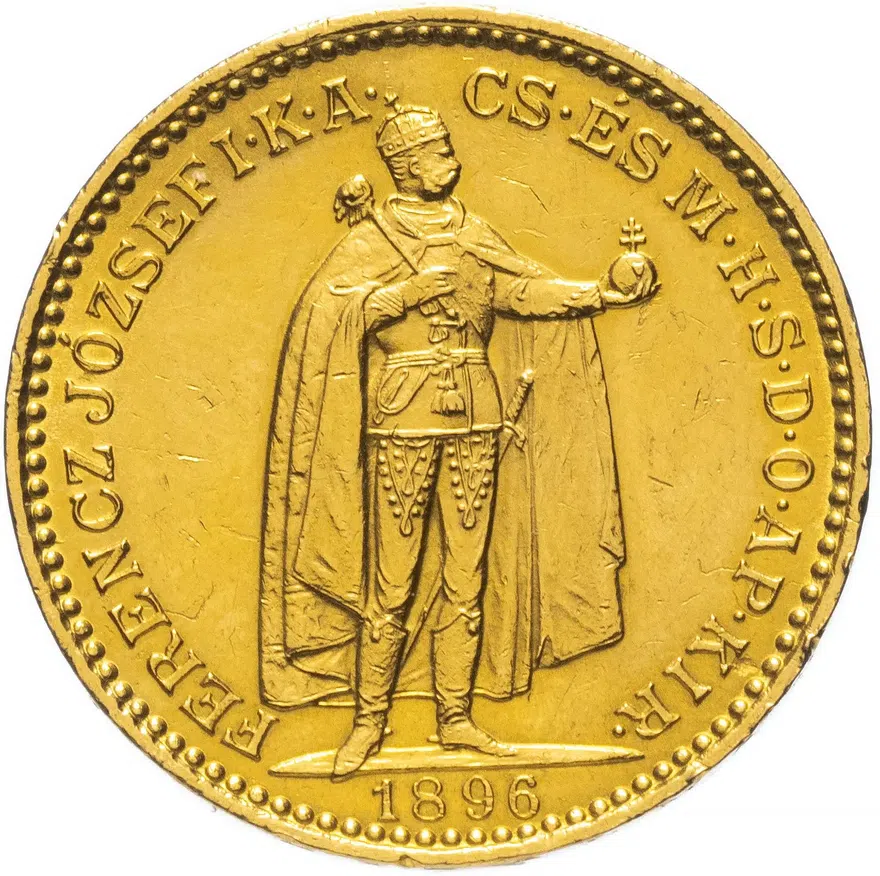 Венгрия 20 крон (korona) 1896, реверс
