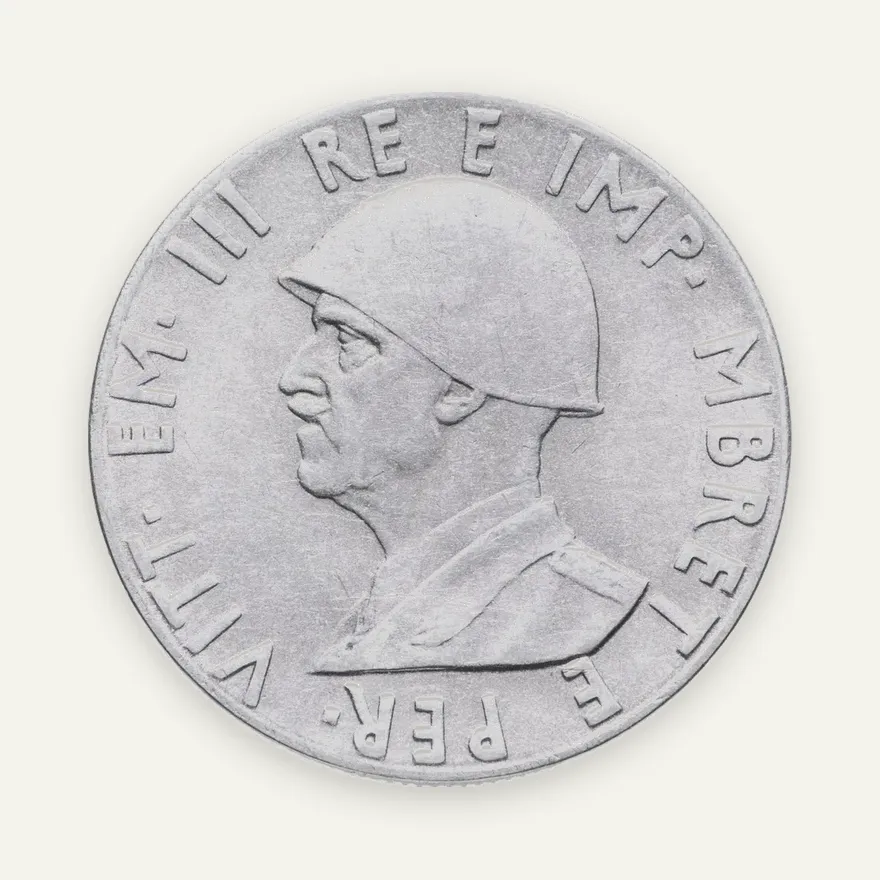 Албания 2 лека (leke) 1939  Не магнетик