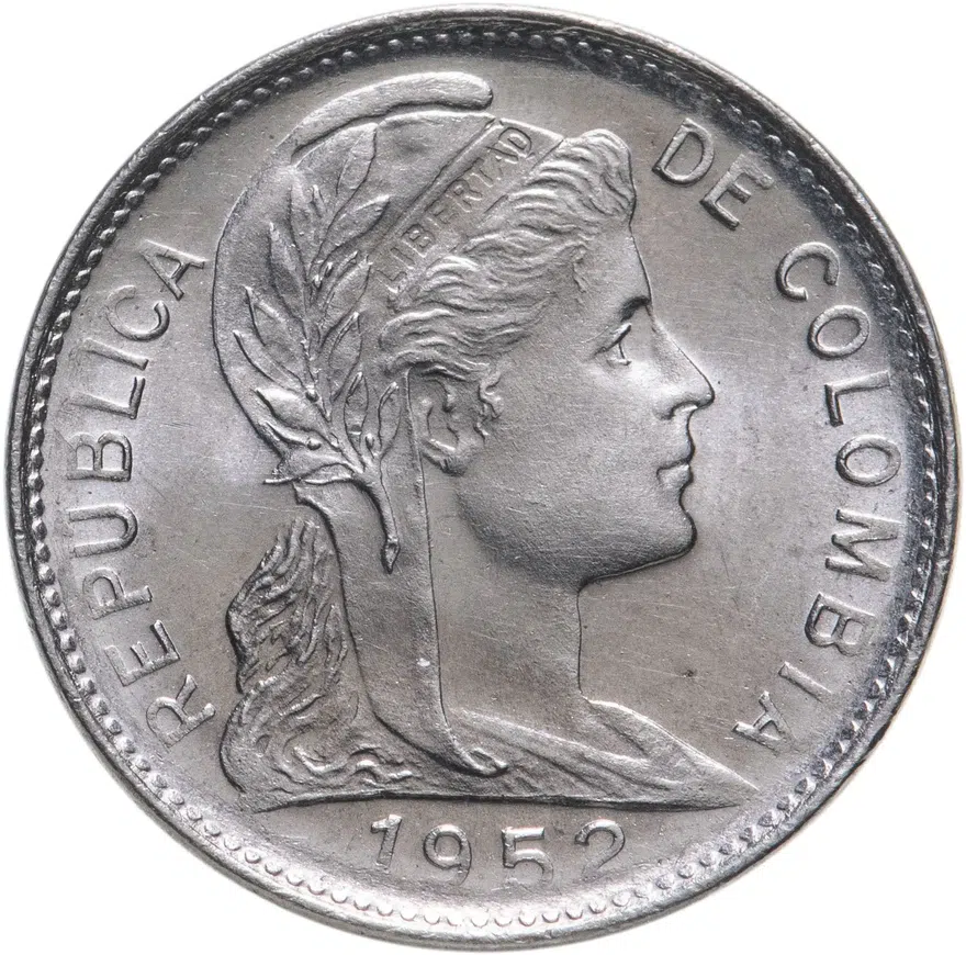 Колумбия 1 сентаво (centavo) 1952