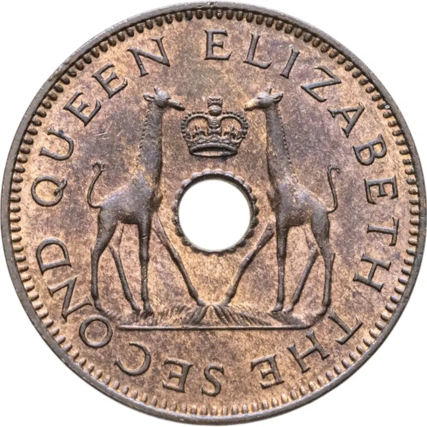 Родезия и Ньясаленд 1/2 пенни (penny) 1958