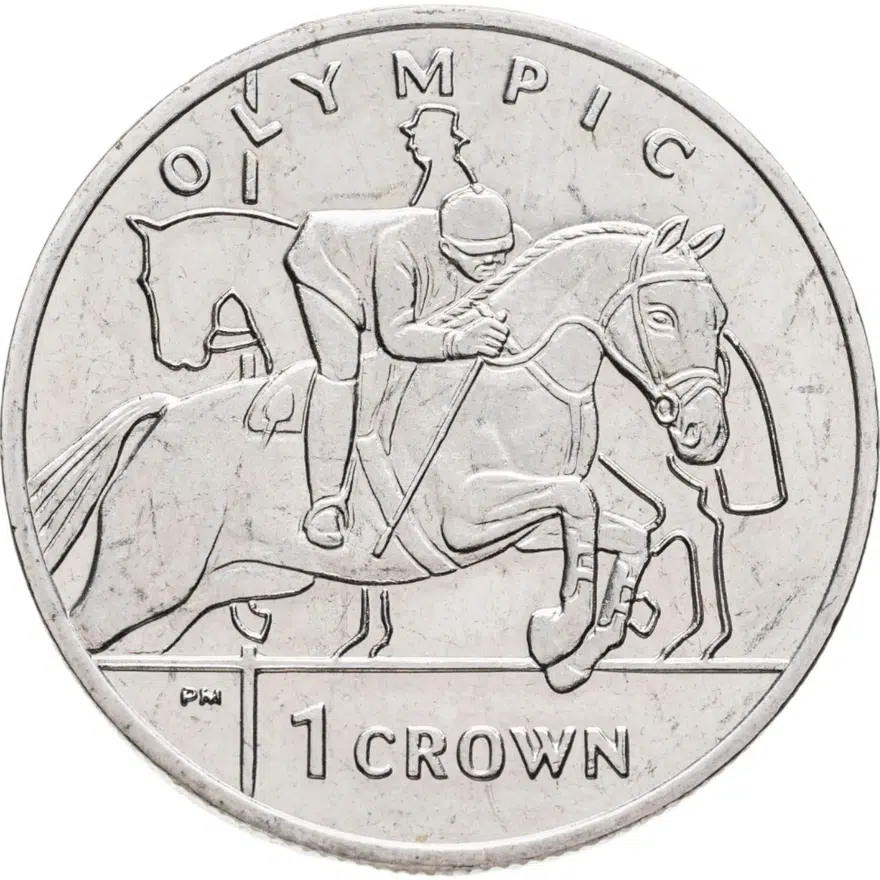 Остров Мэн 1 крона (crown) 2012 XXX летние Олимпийские игры, Лондон 2012 - Конный спорт