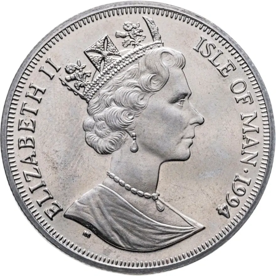 Остров Мэн 1 крона (crown) 1994 "Кошки - Японский бобтейл", реверс