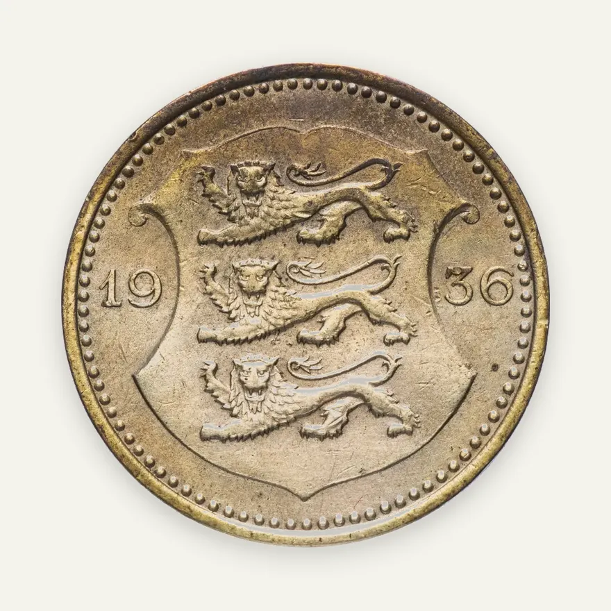 Эстония 50 сентов (senti) 1936, реверс