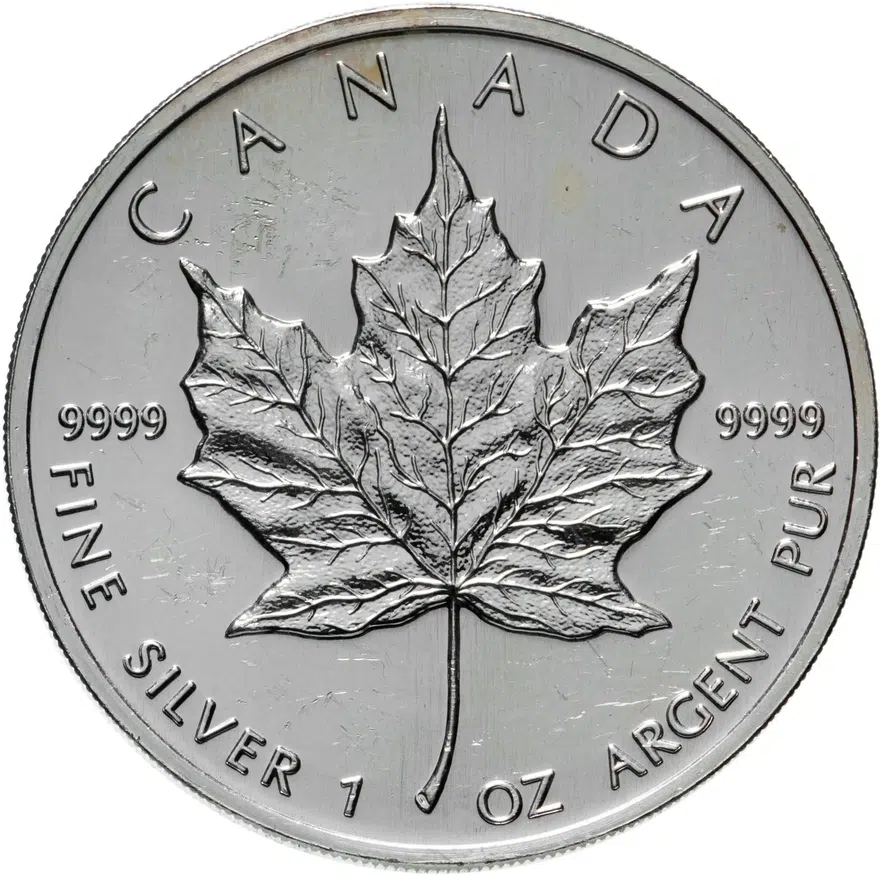 Канада 5 долларов (dollars) 1991  Кленовый лист