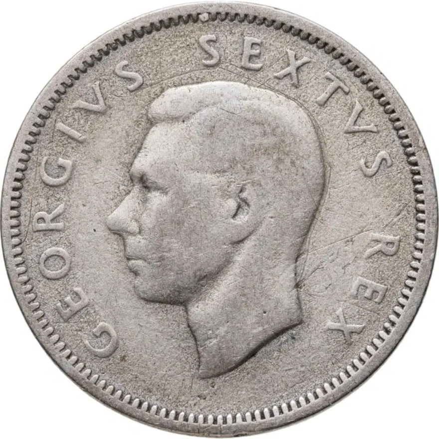 ЮАР 1 шиллинг (shilling) 1951, реверс