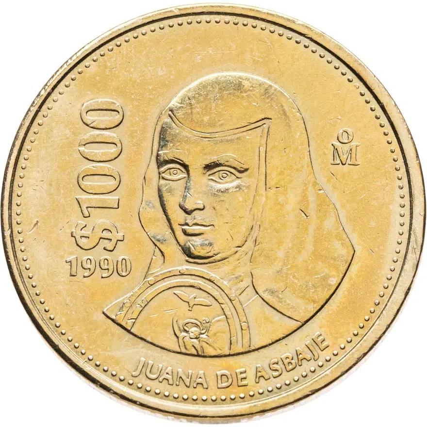 Мексика 1000 песо (pesos) 1990