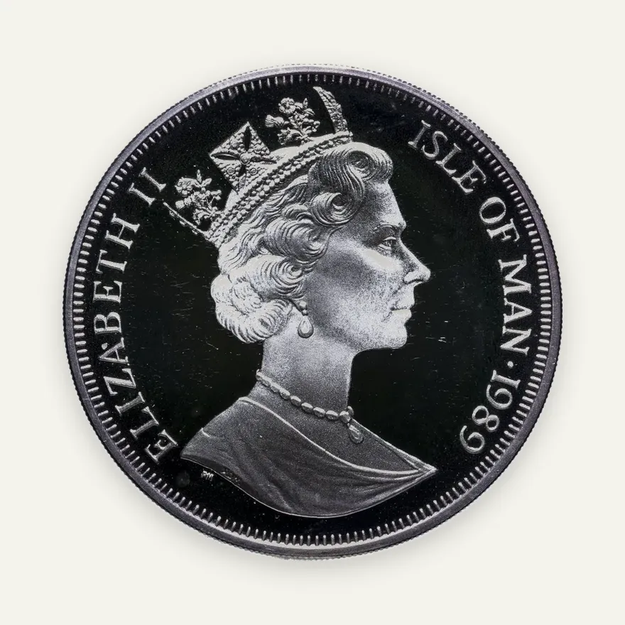 Остров Мэн 1 крона (crown) 1989 "Кошки - Персидская кошка", реверс