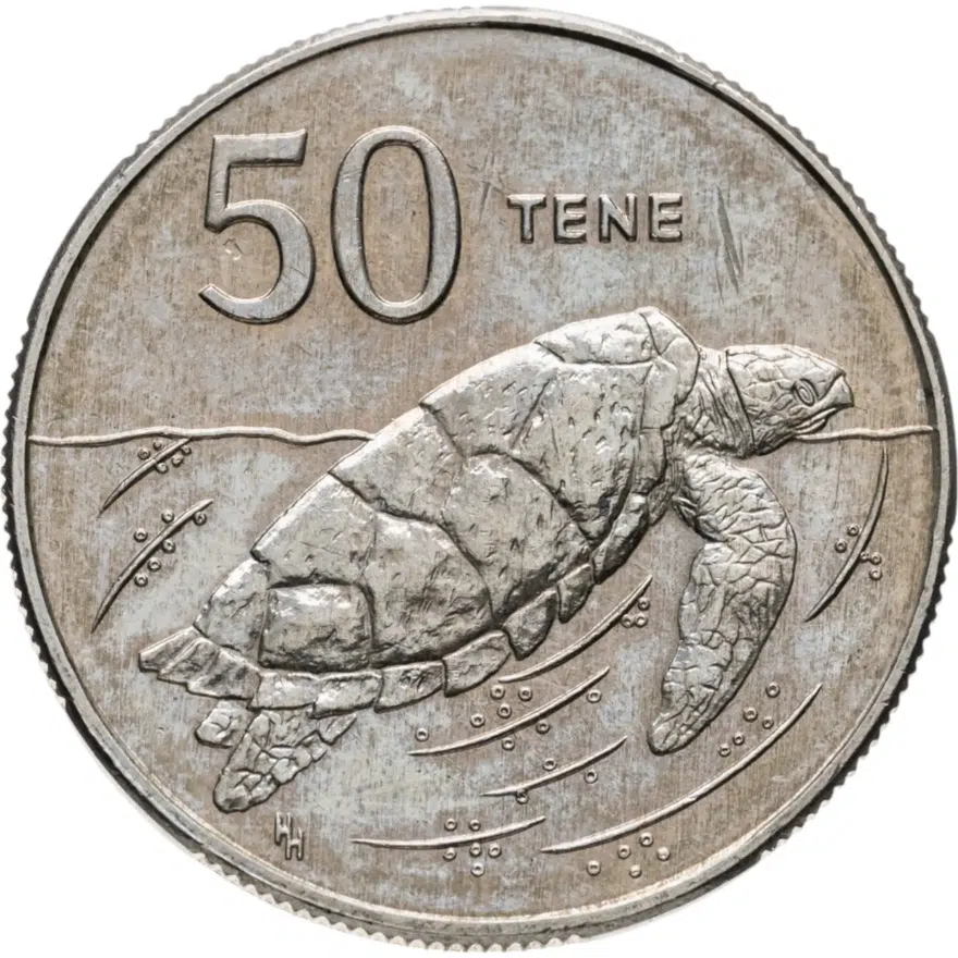 Острова Кука 50 тене (центов, tene) 1988