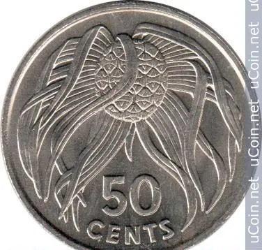 Кирибати 50 центов (cents) 1979, реверс