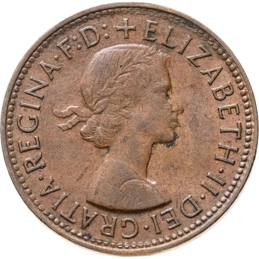 Австралия 1/2 пенни (penny) 1959, реверс