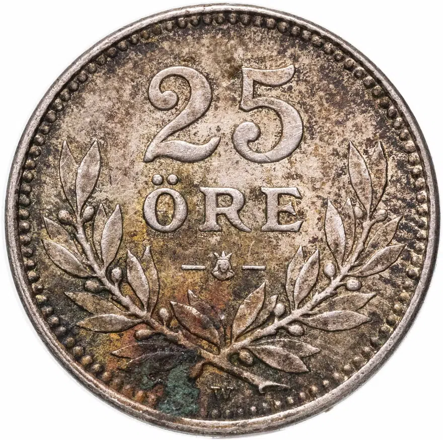 Швеция 25 эре (ore) 1914