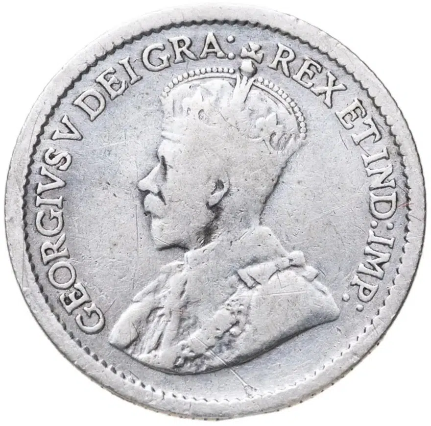 Канада 5 центов (cents) 1914, реверс