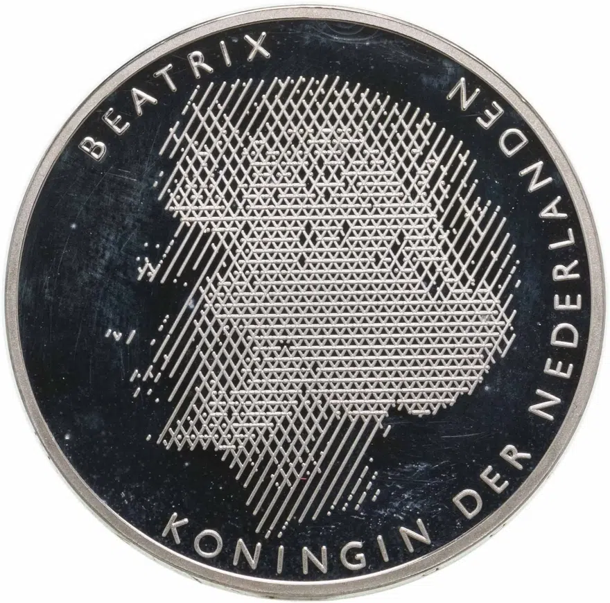 Нидерланды 50 гульденов (gulden) 1988  300 лет правлению Короля Вильгельма III и Королевы Марии II, реверс