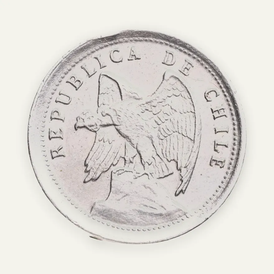 Чили 10 сентаво (centavos) 1925, реверс
