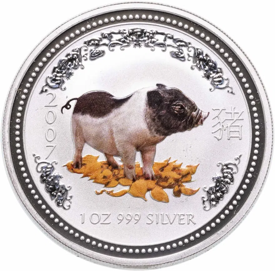 Австралия 1 доллар (dollar) 2007  Восточный календарь - Год Свиньи