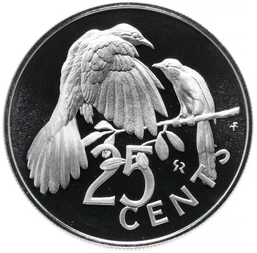 Британские Виргинские острова 25 центов (cents) 1973