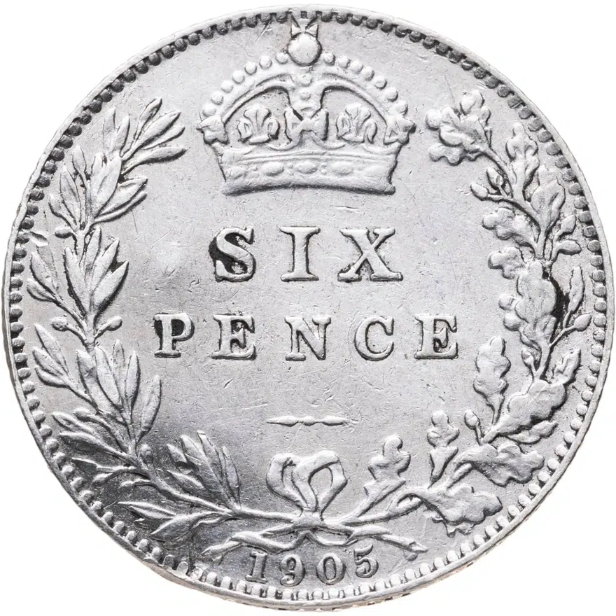 Великобритания 6 пенсов (pence) 1905
