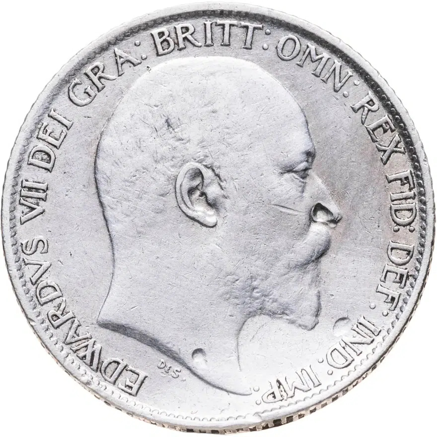 Великобритания 6 пенсов (pence) 1905, реверс